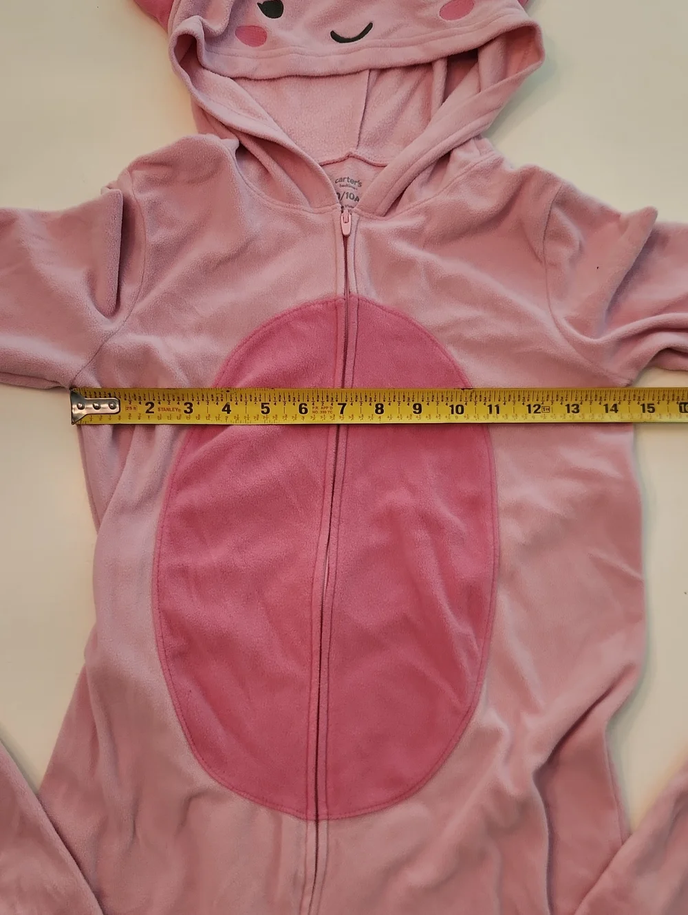 Carter's Pink Fleece Axolotyl Pajamas Costume Size 10
